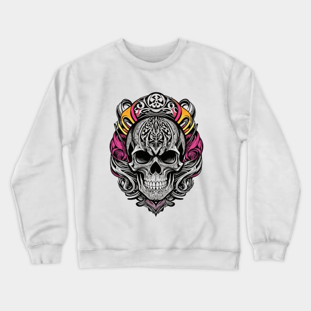 Skull Crewneck Sweatshirt by Prime Quality Designs